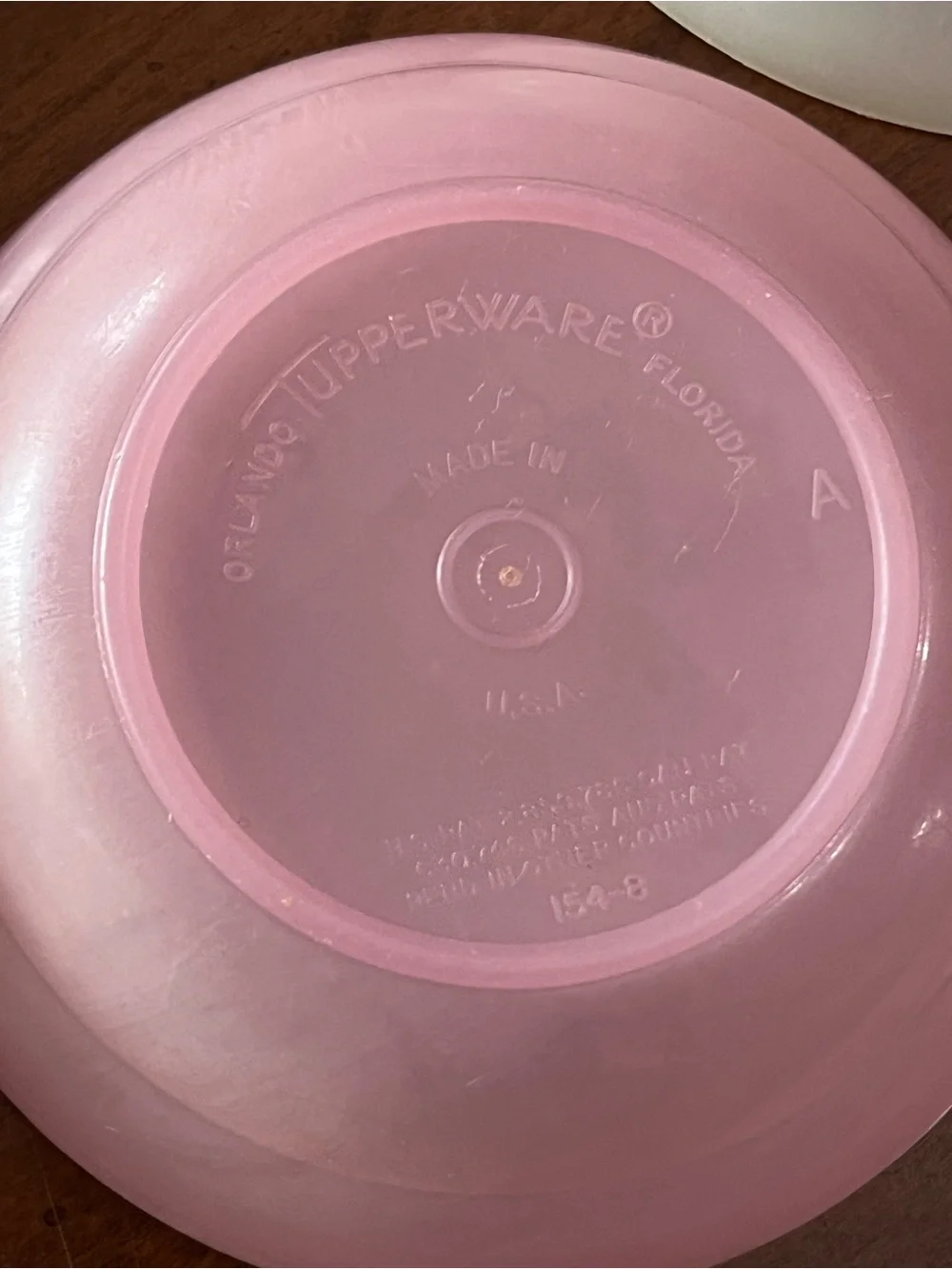 VTG Tupperware 154 Pastel Bowls Set of 6 Orlando FL Mold 154-5 to 154-8 No Lids